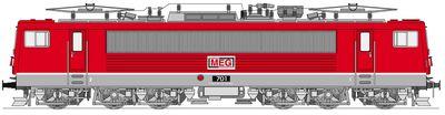 Electric locomotive 701 of MEG (limited edition)<br /><a href='images/pictures/Gutzold/39500.jpg' target='_blank'>Full size image</a>